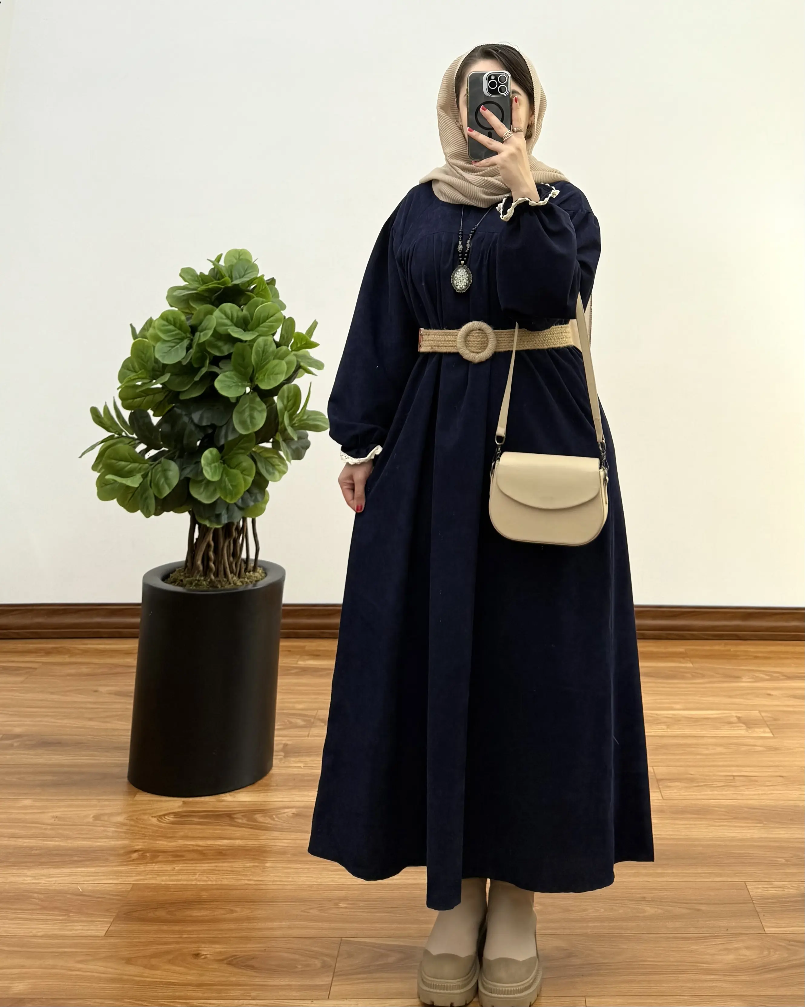 مانتو آیناز (با پارچه کبریتی) ۴